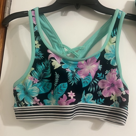 ZeroXPosur Girls 2 piece Bikini swimsuit Size 14 multicolored - Picture 2 of 8